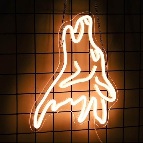 Lone Wolf Neon Sign Animal Lover Wilderness Nature Outdoor Light LED UnisexDecor - Picture 7 of 7